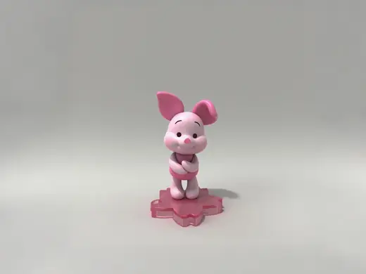 小猪皮杰-小熊维尼动画周边手办-儿童涂色玩具