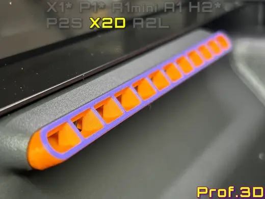 X2D Left Aux Fan 45° Deflector ⧸ Warping Denied