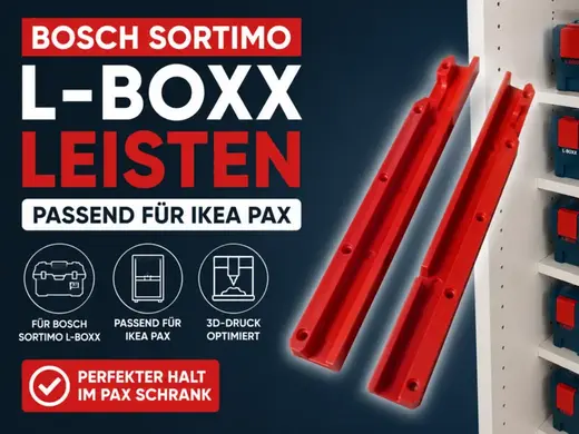 Bosch L-Boxx Schiene (neue Kiste) für IKEA Pax